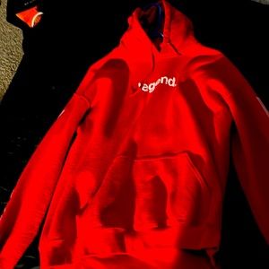 Large red “legend” sweatshirt